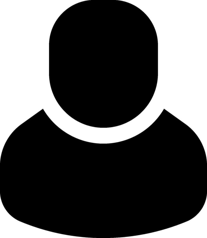 A black and white silhouette of a person vector