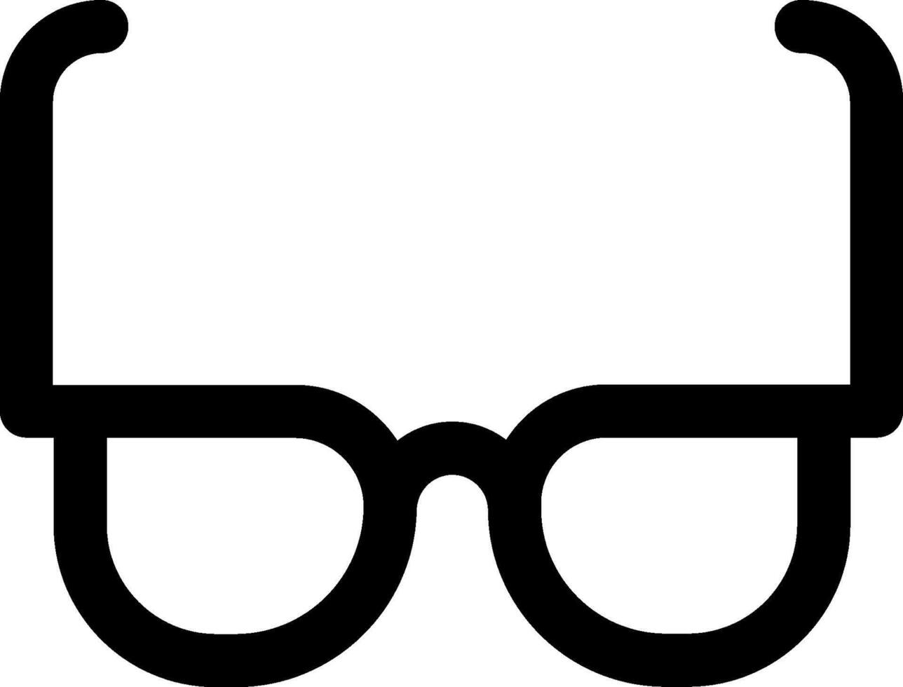 Glasses icon on white background vector