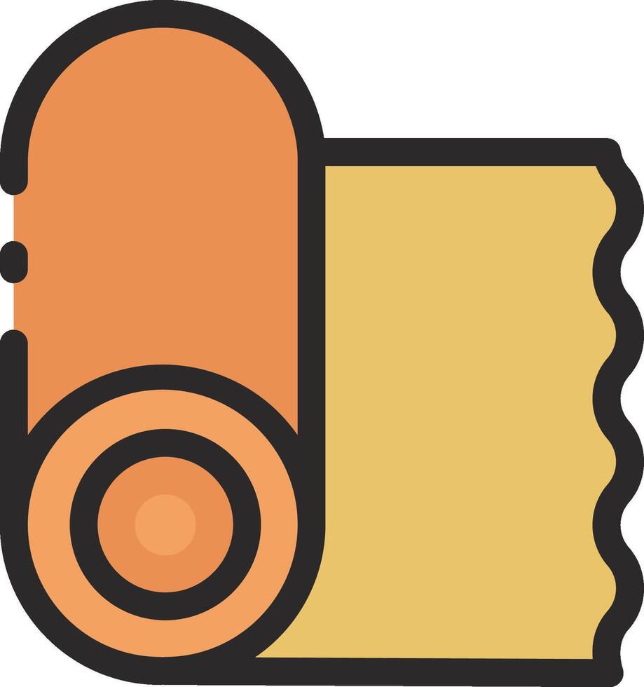 A roll of paper with a roll of tape on it vector