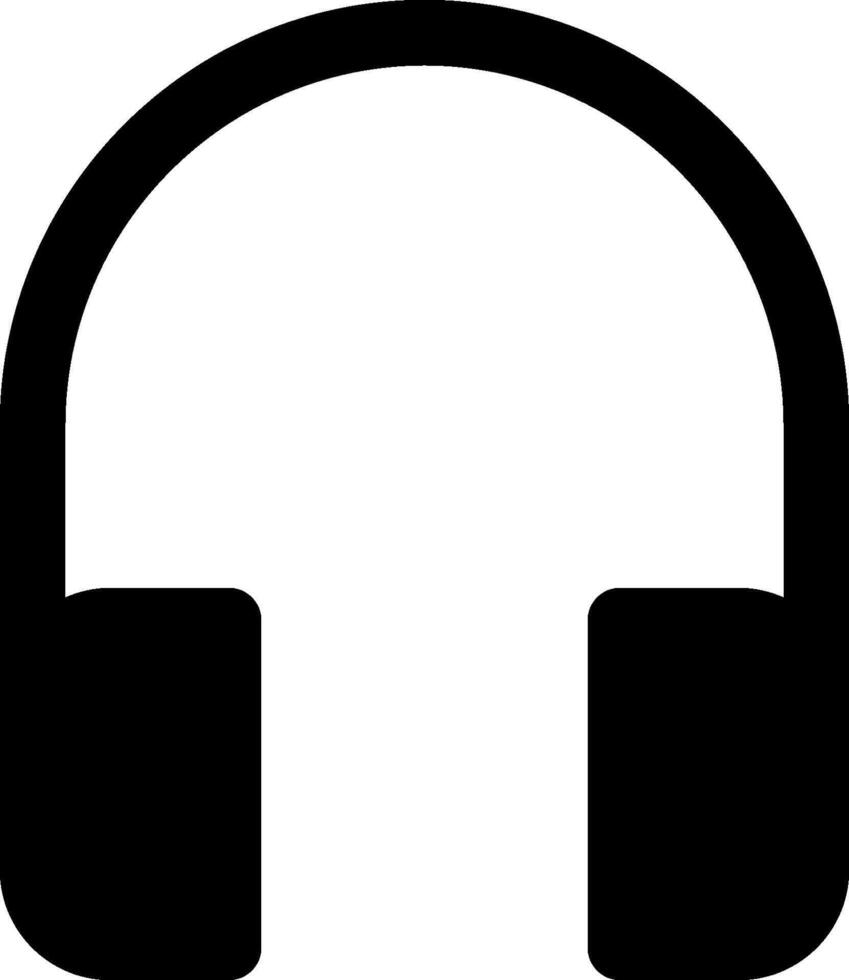 Headphones icon on a white background vector