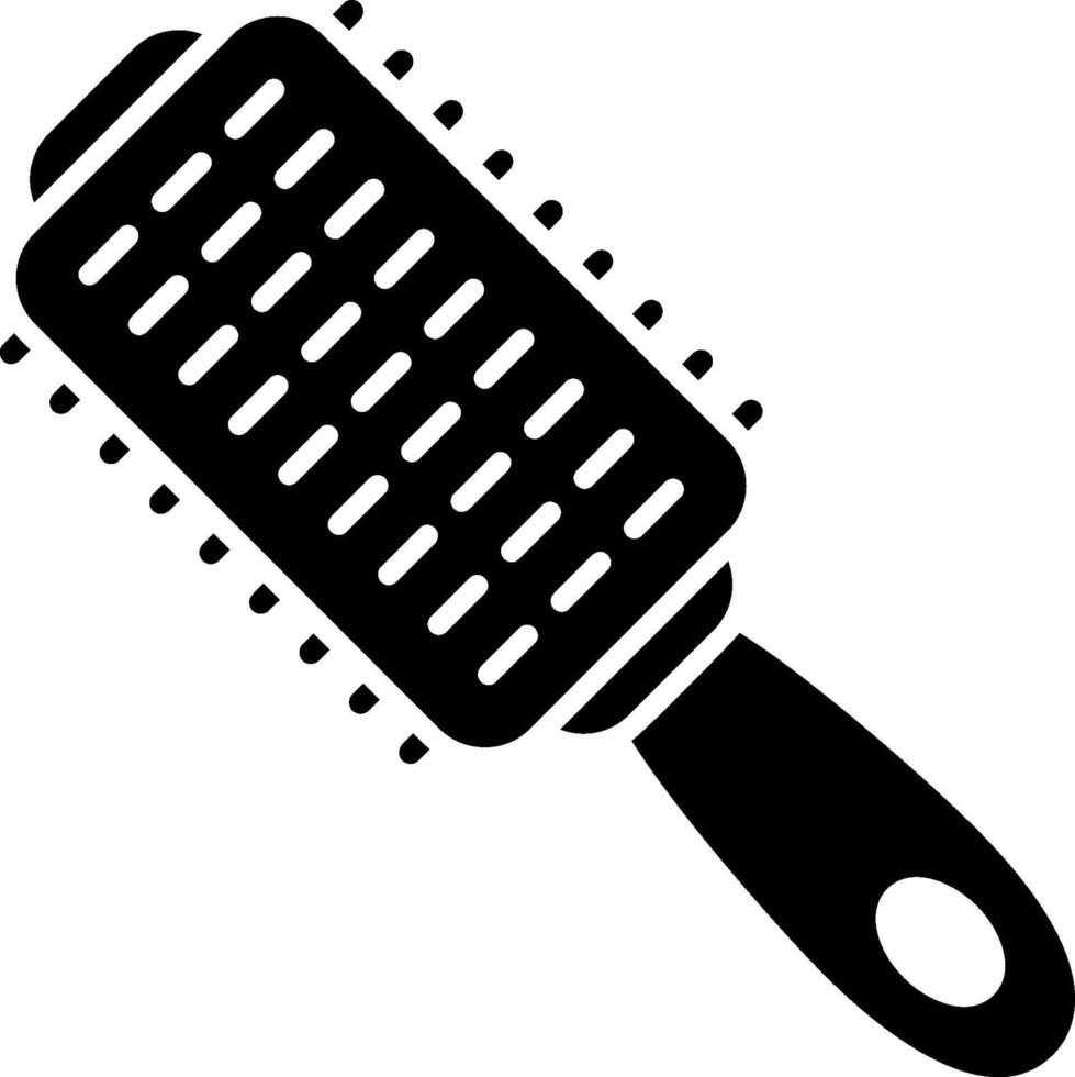 Hair brush icon vector