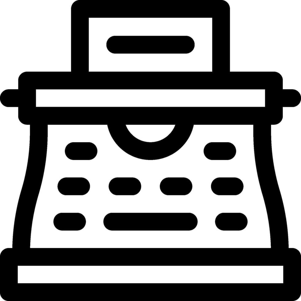 A typewriter icon on a white background vector