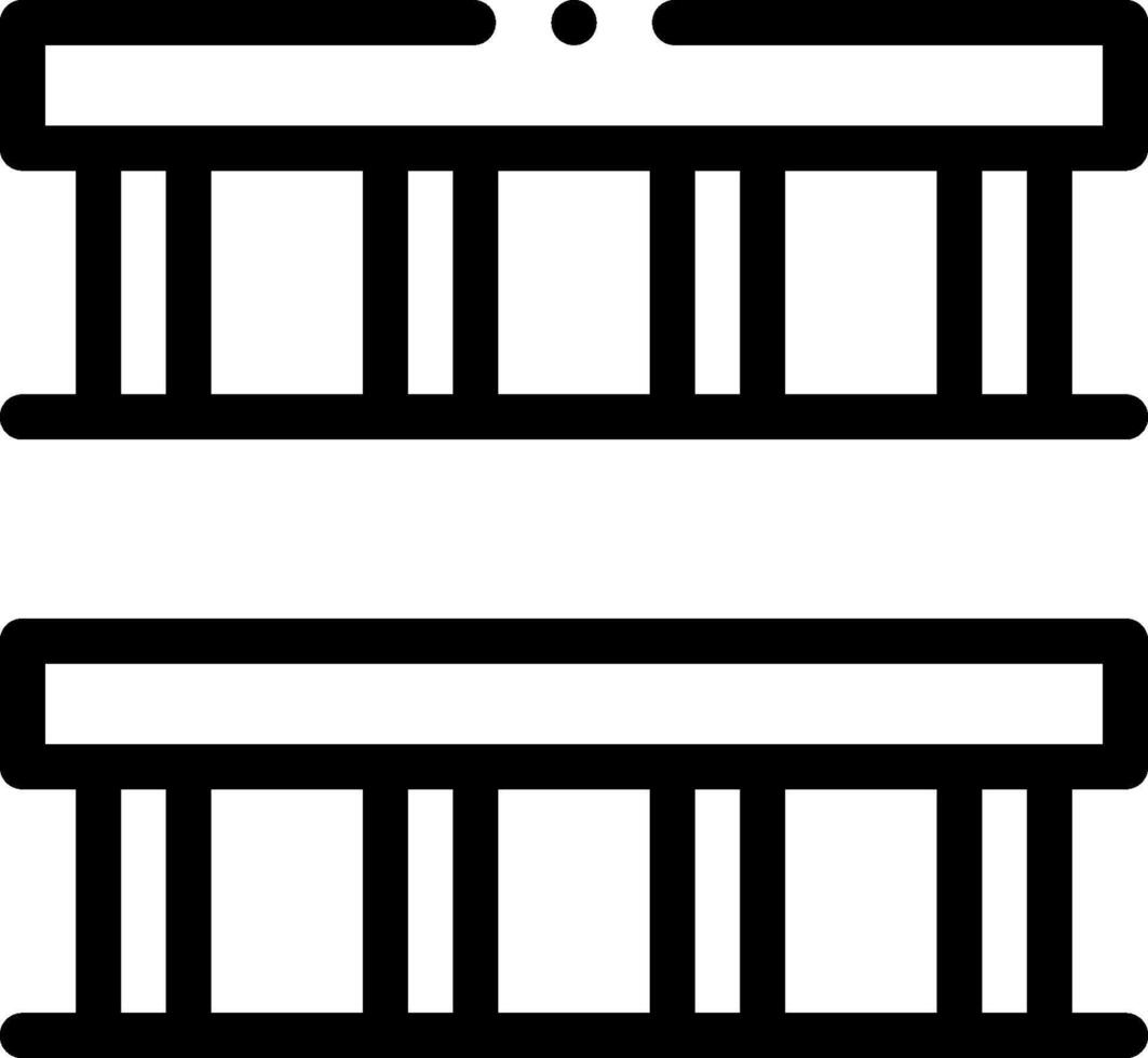 Two black and white icons of a building vector