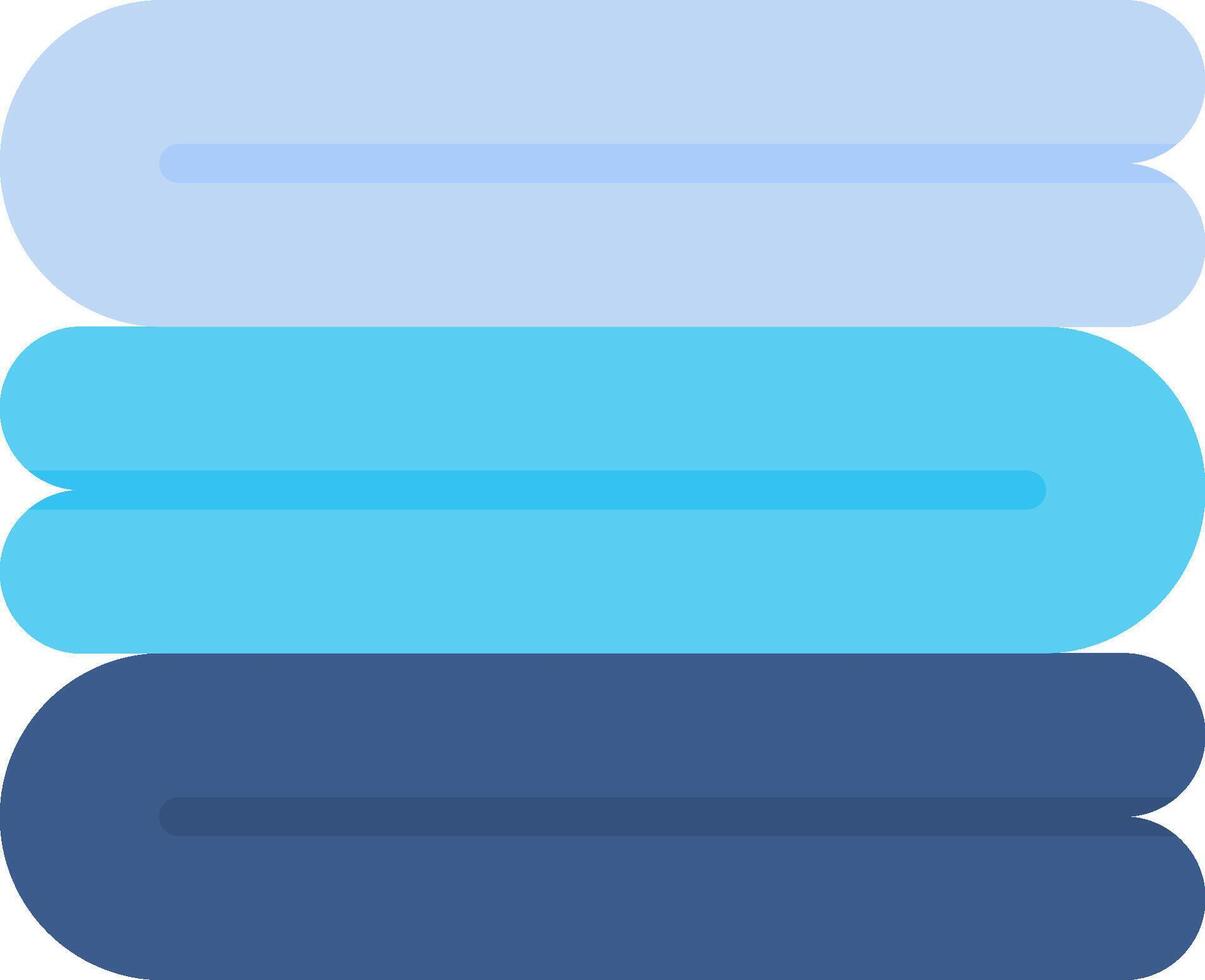 A stack of blue and white pillows vector