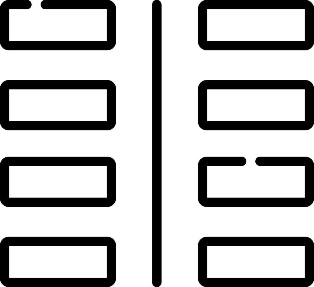A black and white image of a book with four pages vector