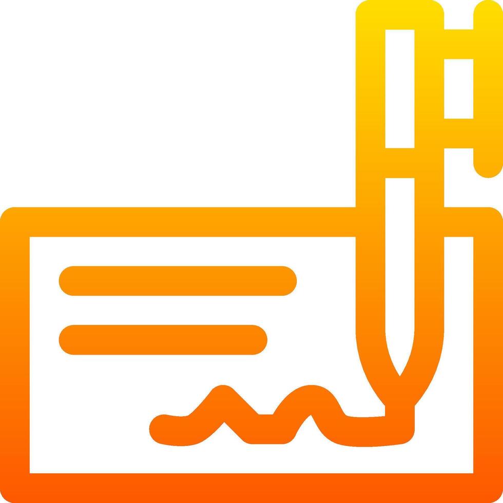 A pen and paper icon on a white background vector