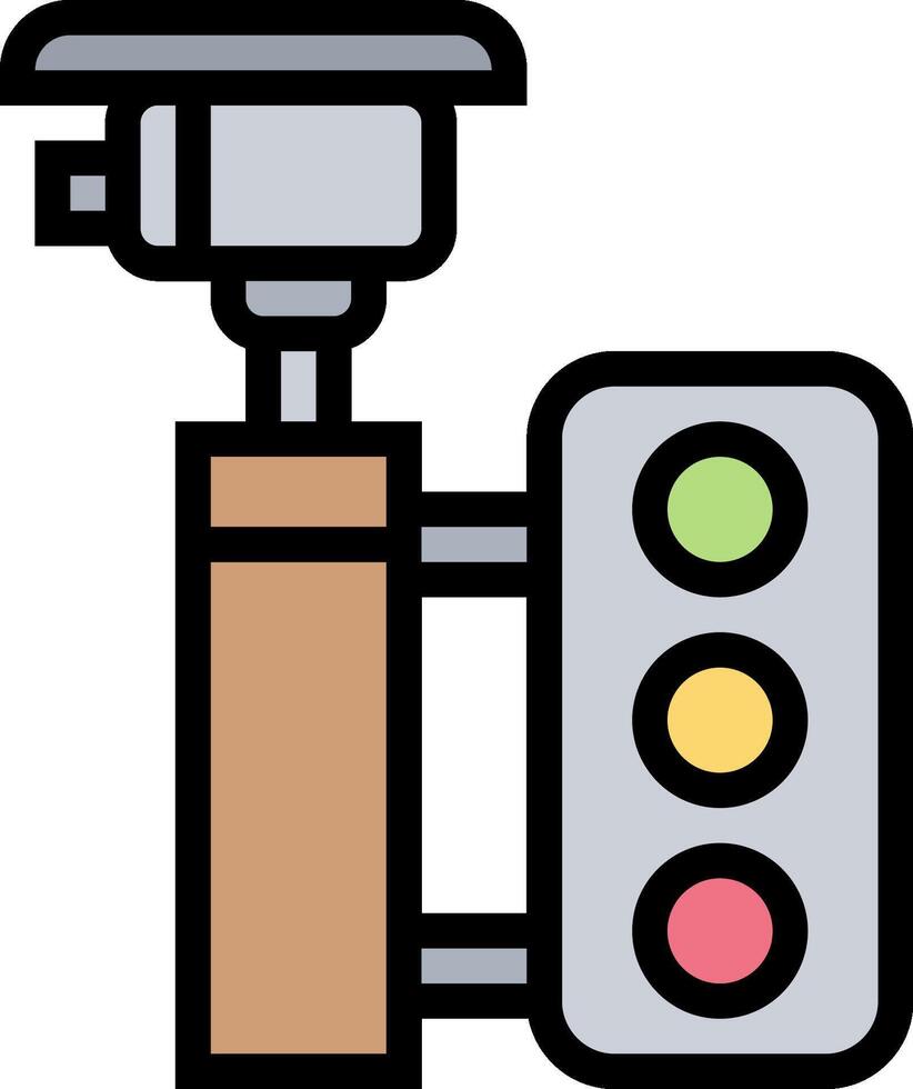 Traffic light icon illustration vector