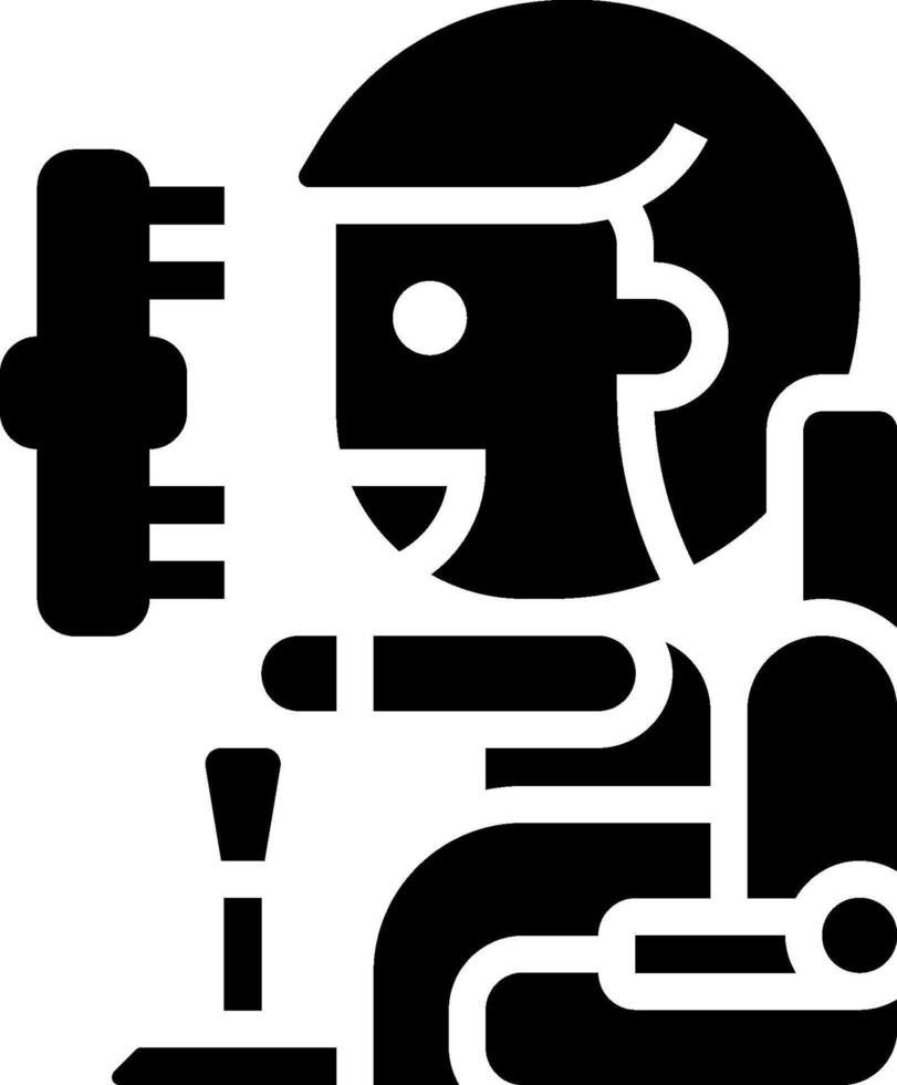 A black and white illustration of a man sitting in a chair vector