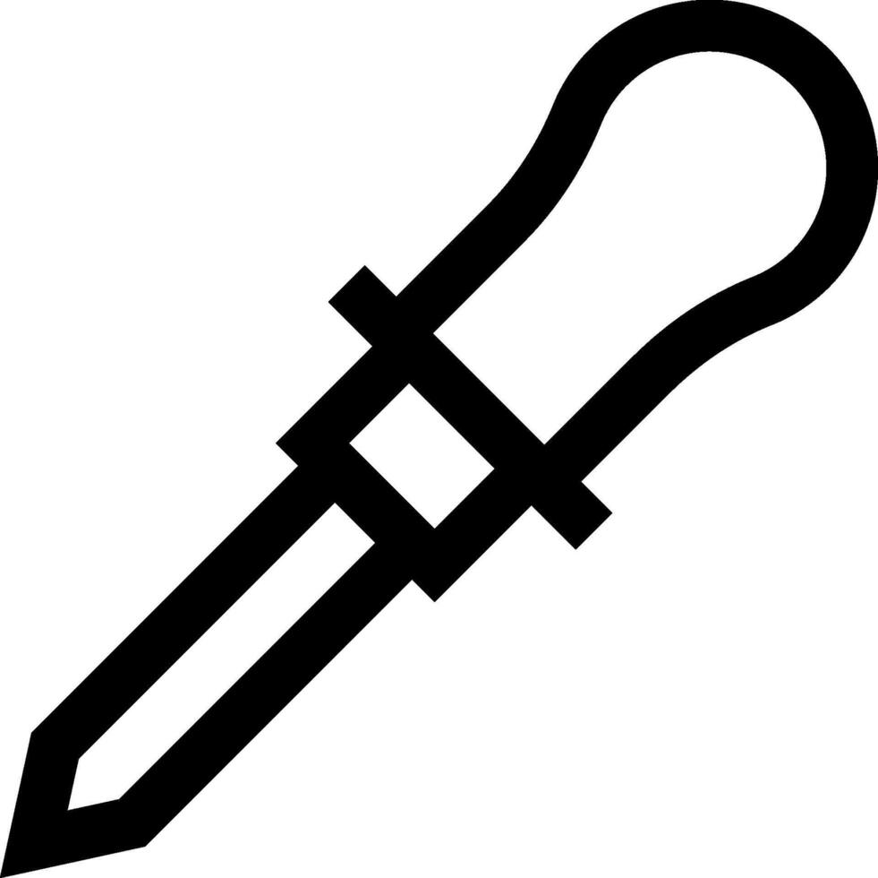 A black and white image of a pen vector