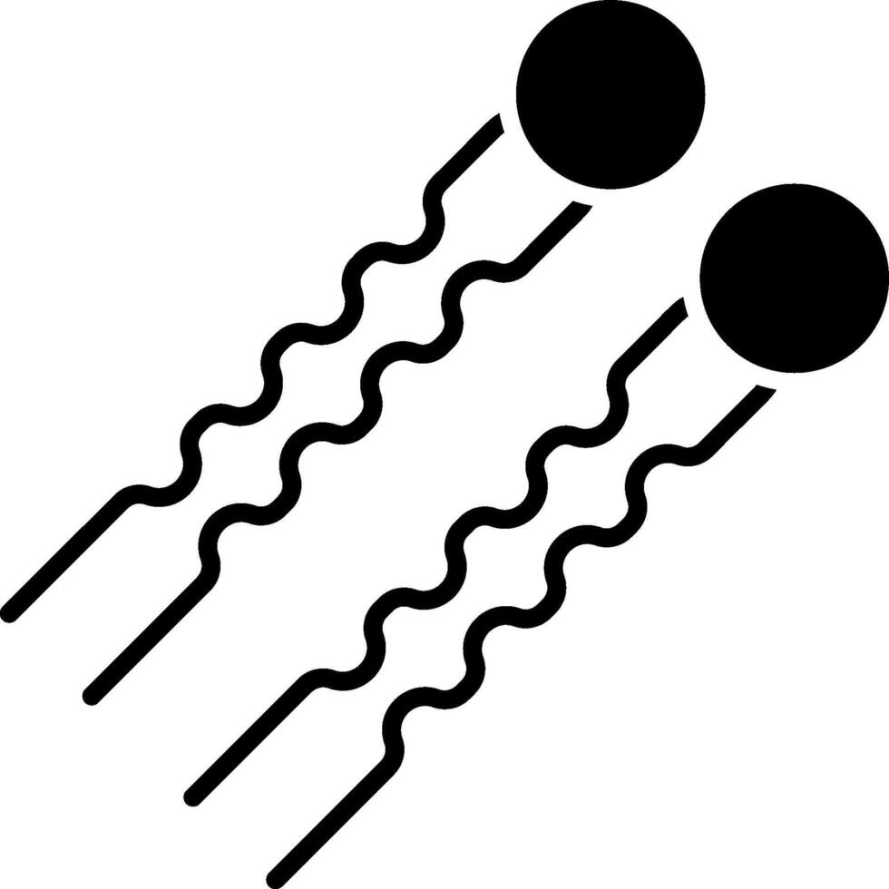 Two black and white images of two black and white balls vector