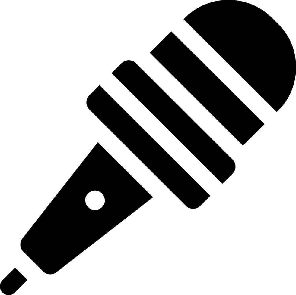 A microphone icon on a white background vector
