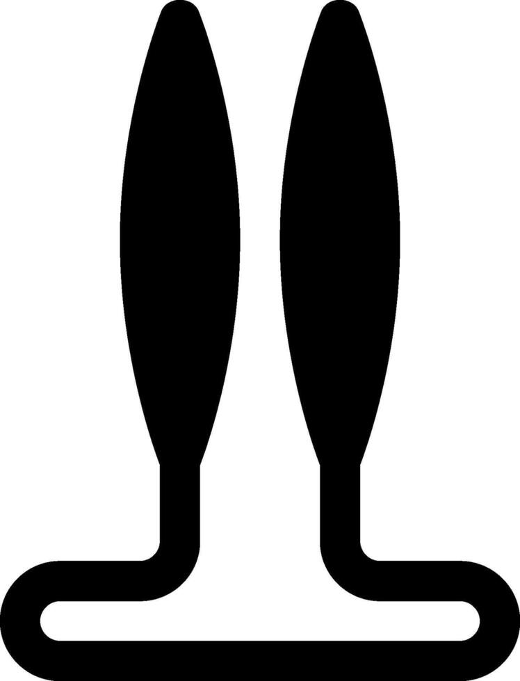 A pair of scissors with a black handle vector