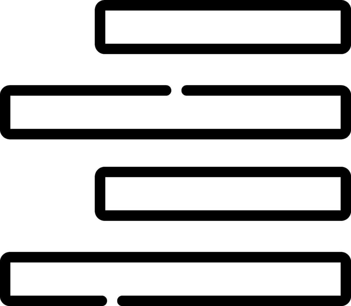 A black and white image of a line of text vector