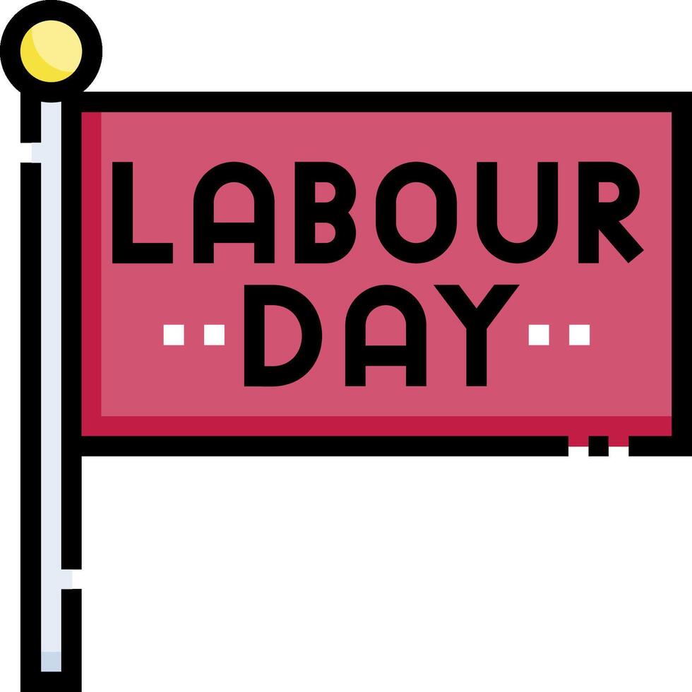 Labour day flag clipart vector