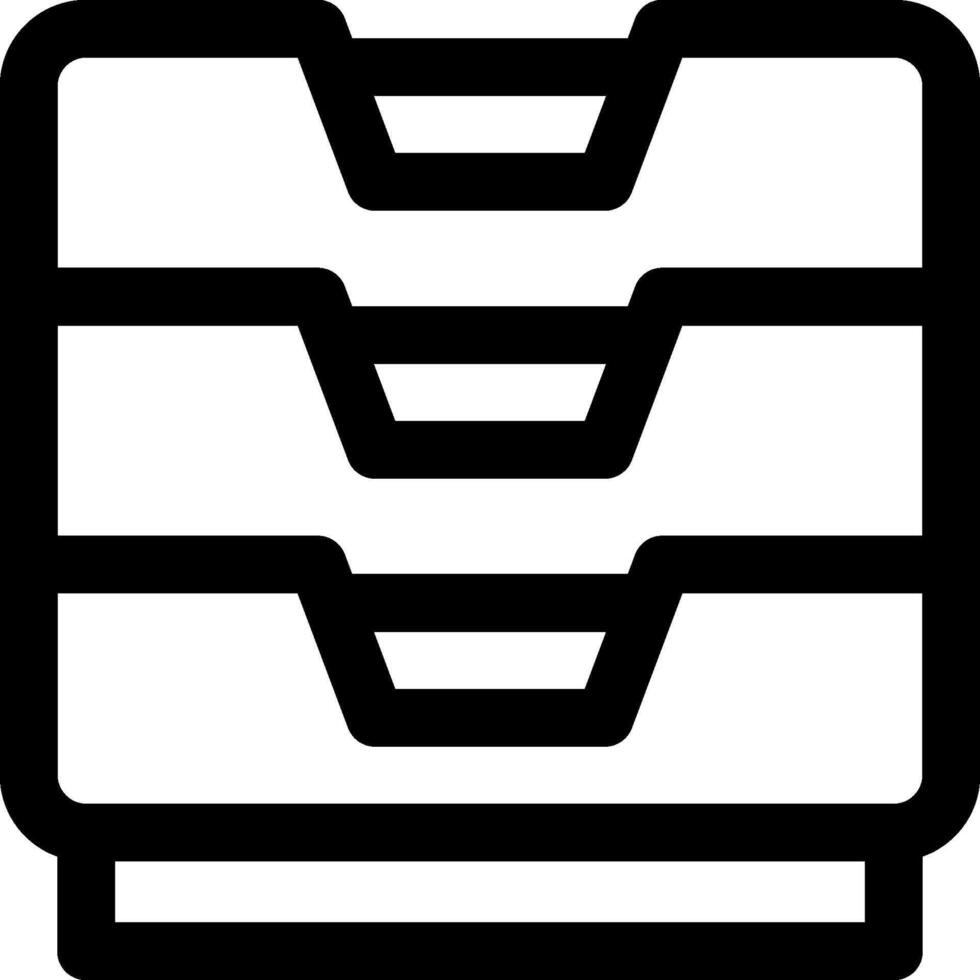File cabinet icon vector