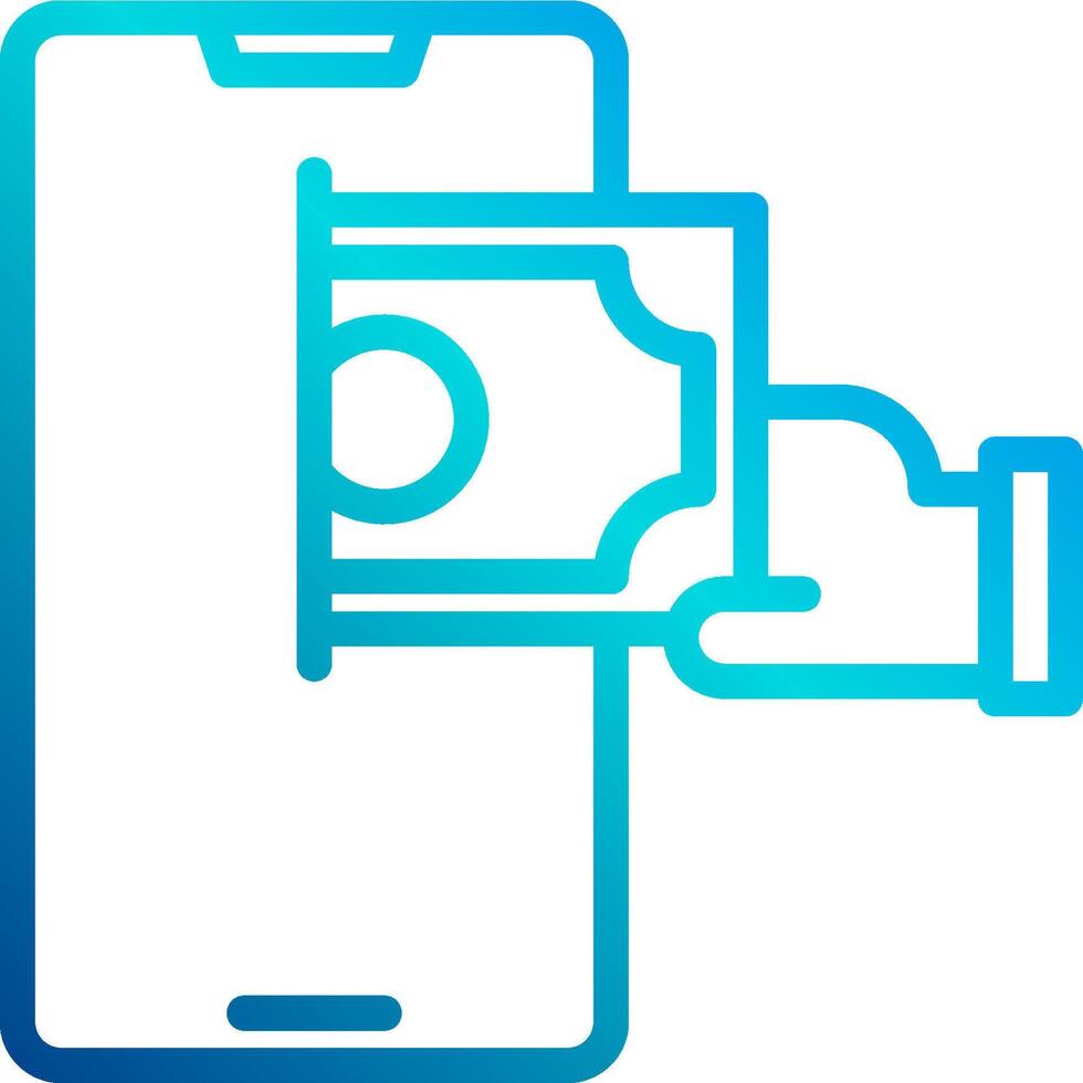 Mobile payment icon vector