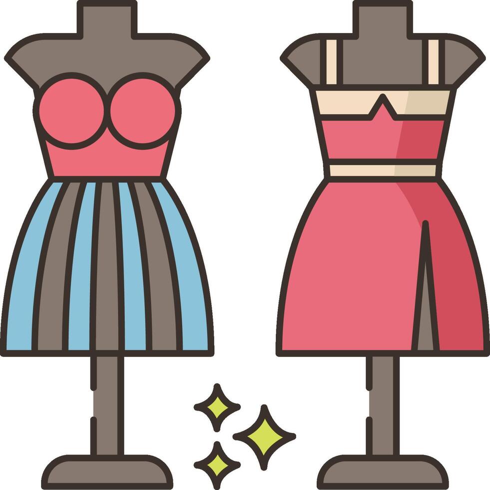 Dress mannequin illustration vector