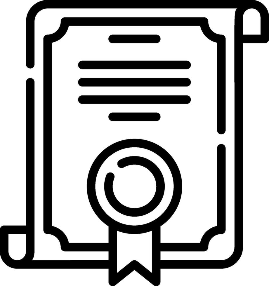 Certificate icon illustration vector
