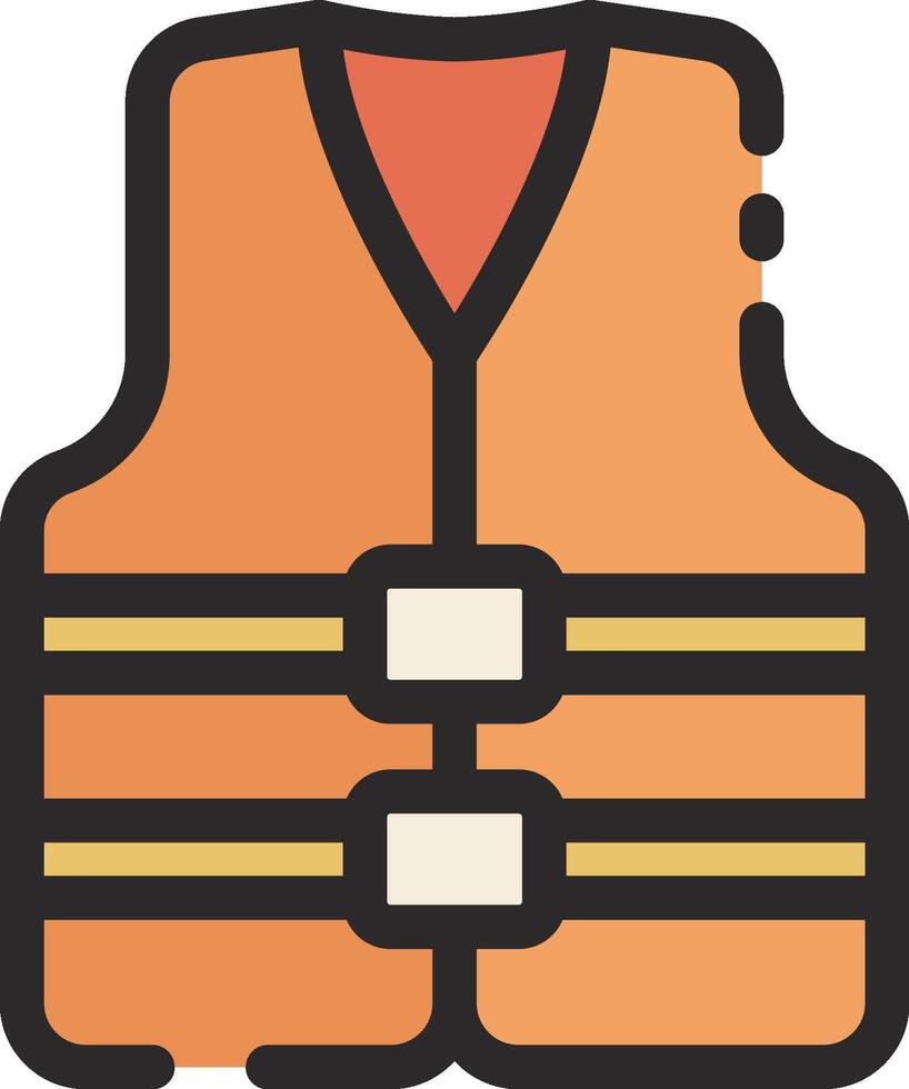 Life vest icon illustration vector
