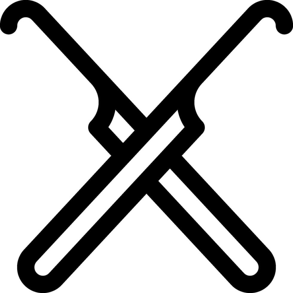 Crossed scissors icon vector