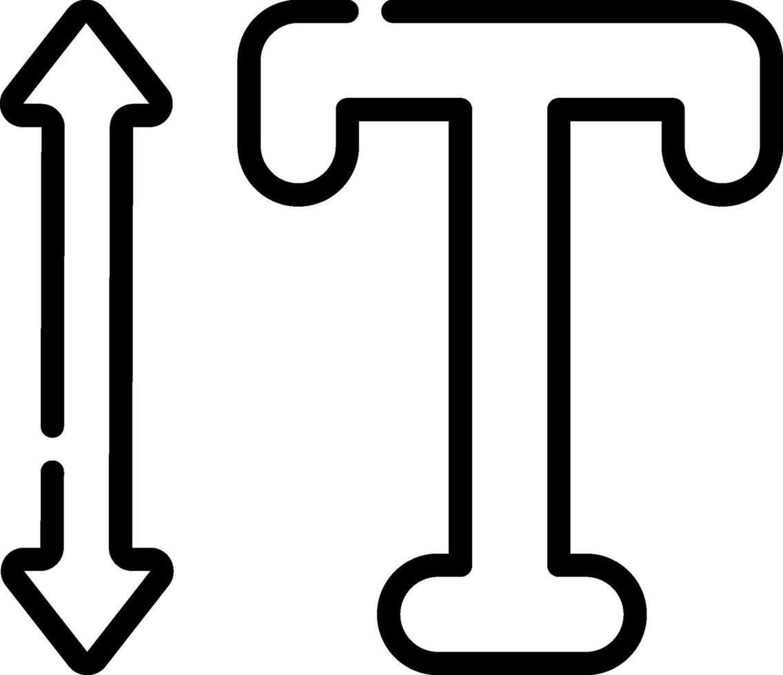 A black and white image of a letter t vector