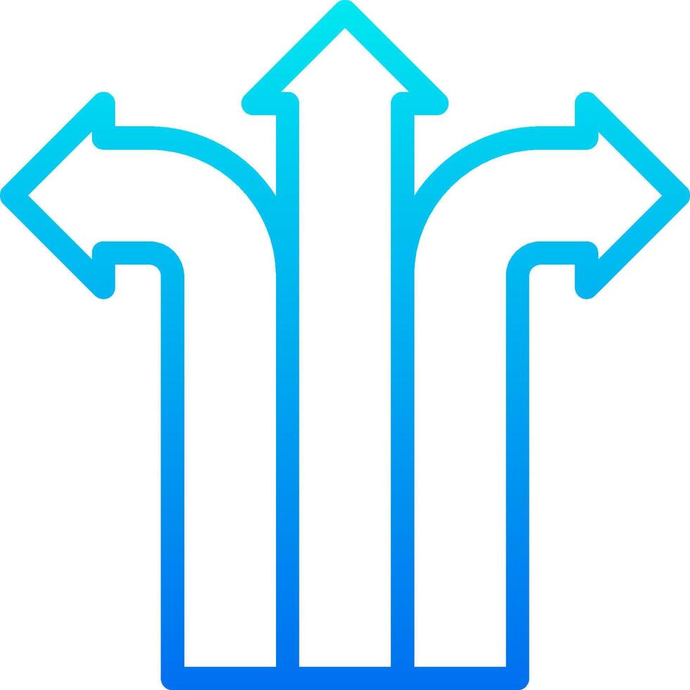 A blue arrow pointing to the right vector