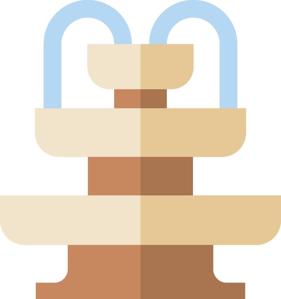 A water fountain with two water spouts vector