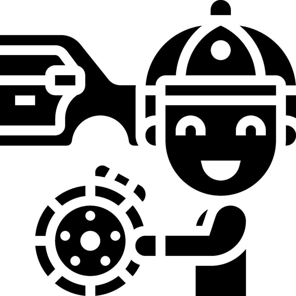 Car mechanic icon vector