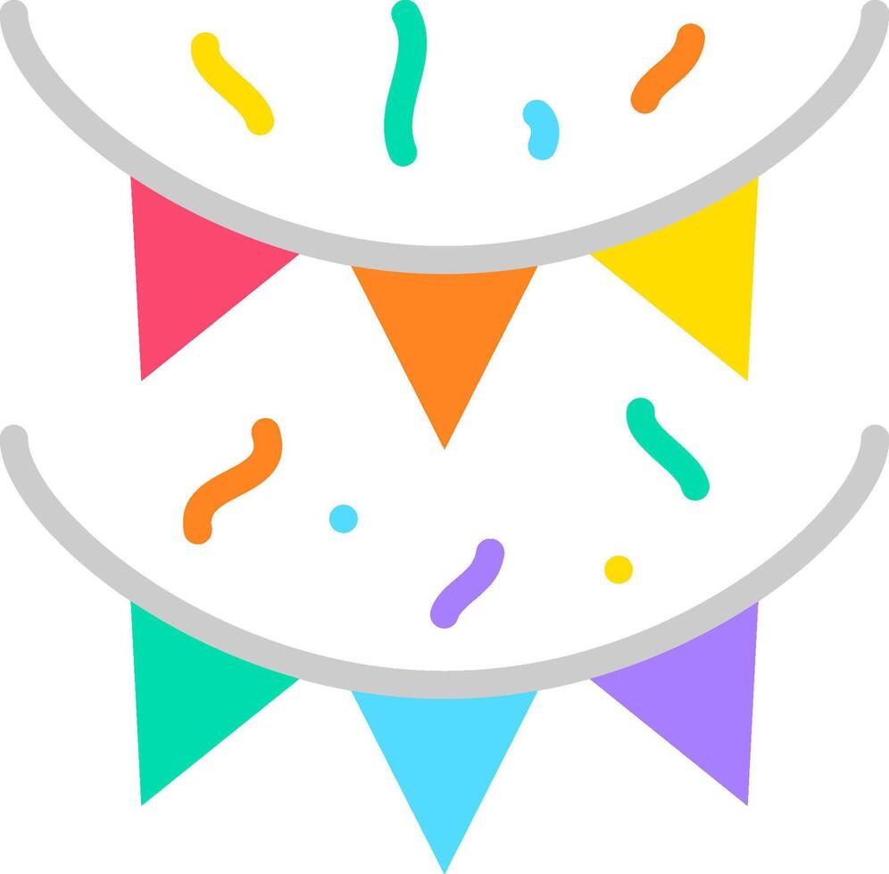 A colorful banner with confetti and a cake 50824335 Vector Art at Vecteezy