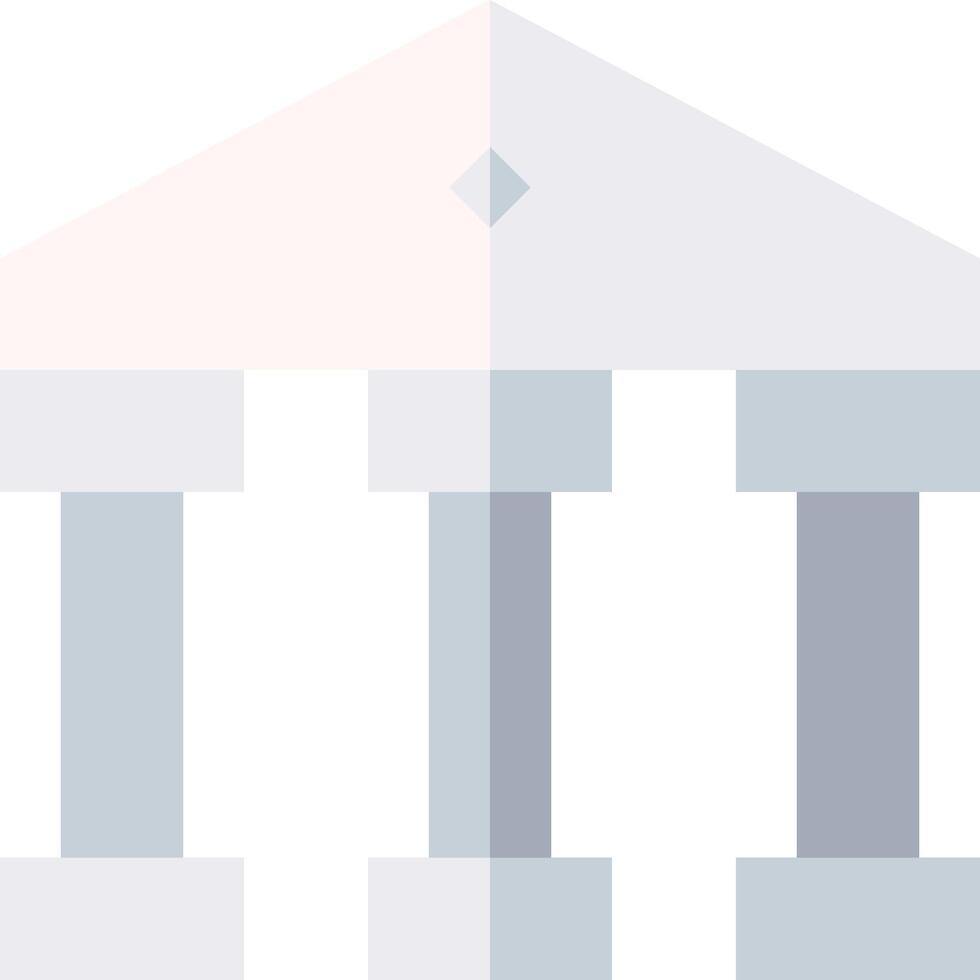 A building with columns and a roof vector