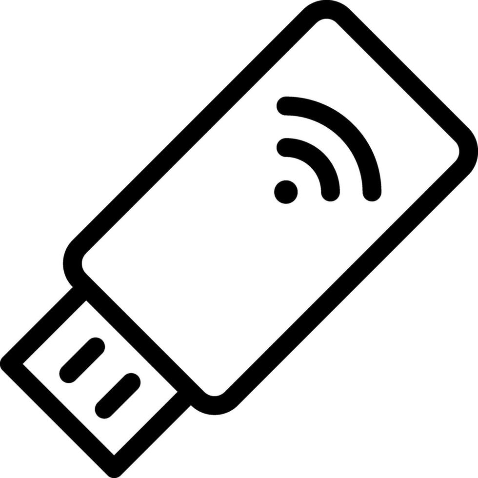 Usb wifi icon vector