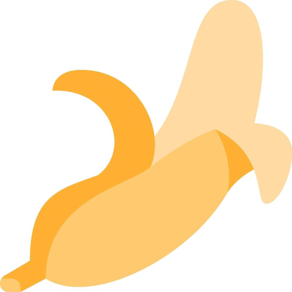 A banana is shown on a white background vector