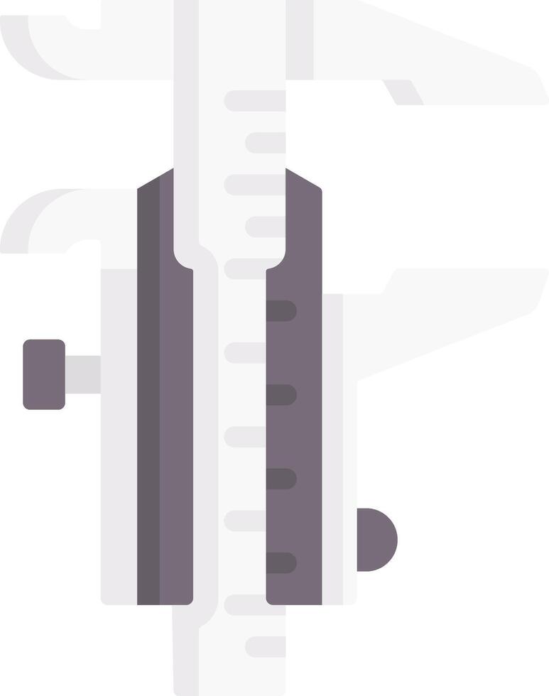 A caliper is shown on a white background vector