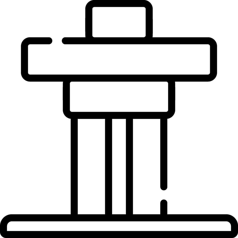 A black and white drawing of a machine vector