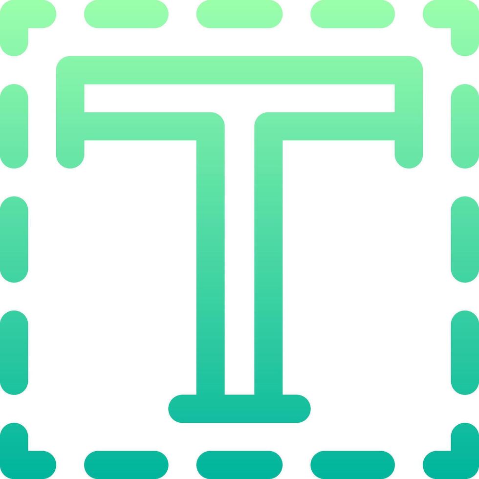 The t logo in green and blue vector
