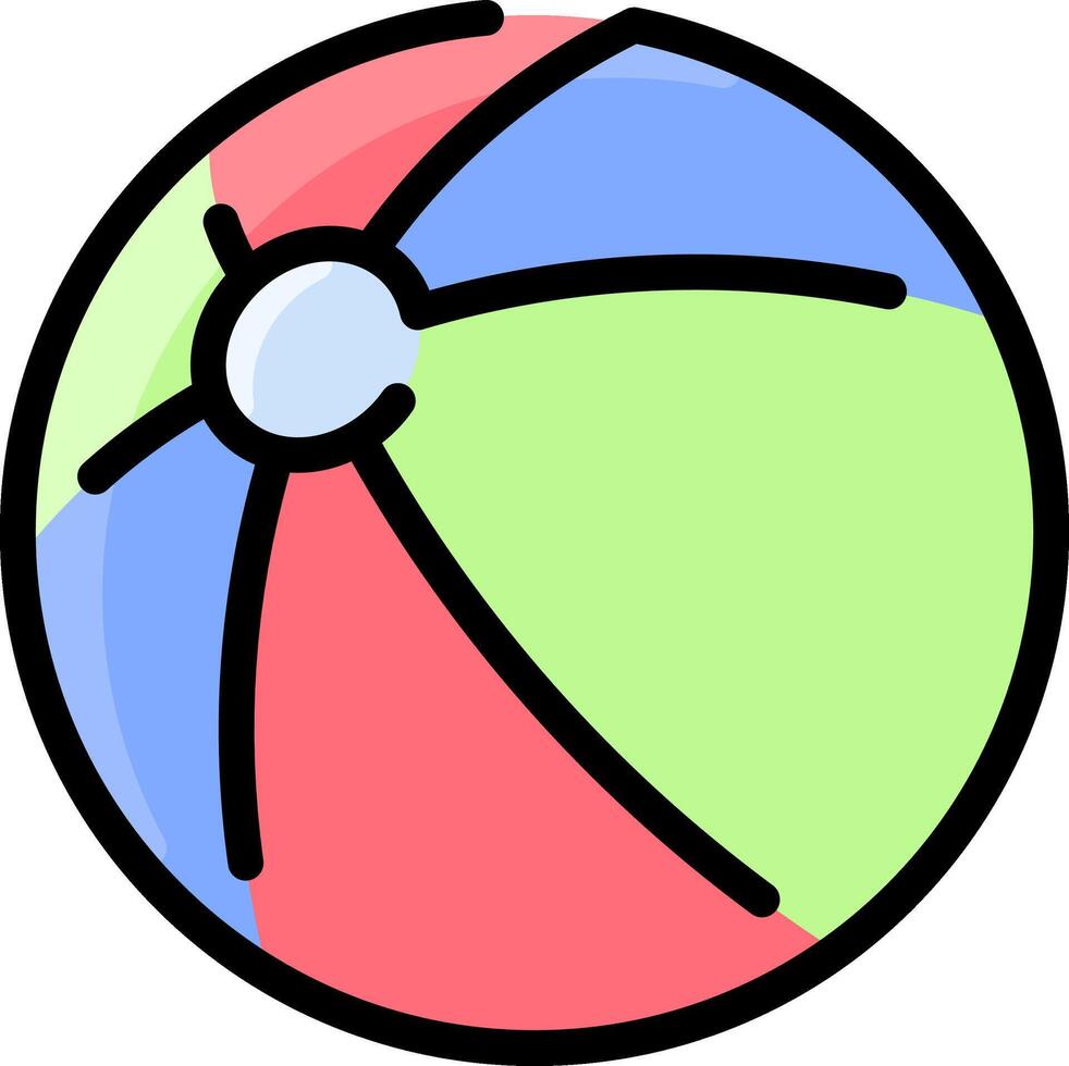 Beach ball clip art vector