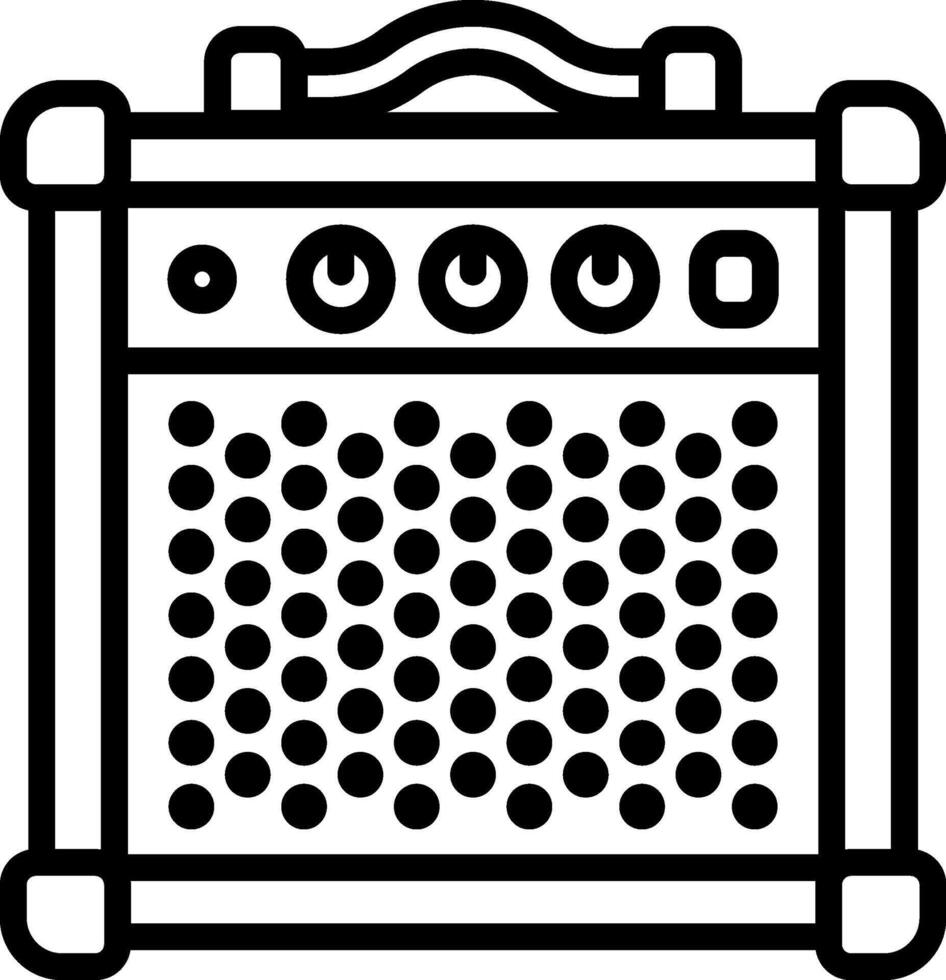 Guitar amplifier icon illustration vector