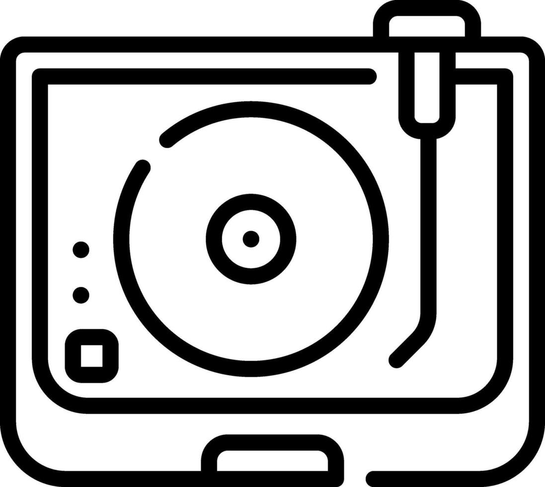 Dj equipment icon illustration vector