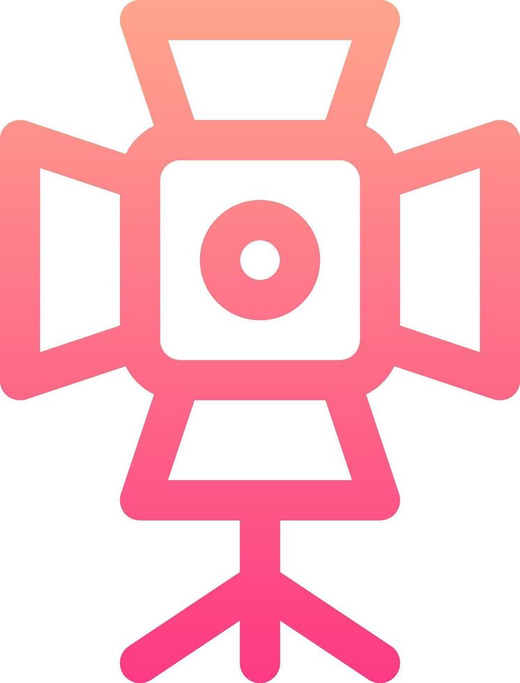 A pink and white logo with a camera on it vector
