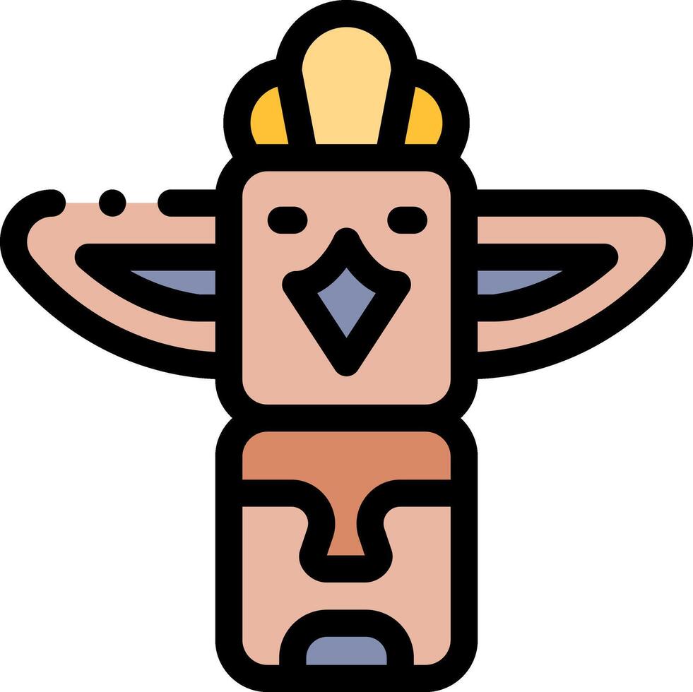 A cartoon character with a hat on its head vector
