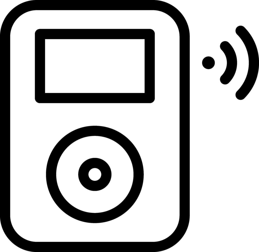 Mp3 player icon vector
