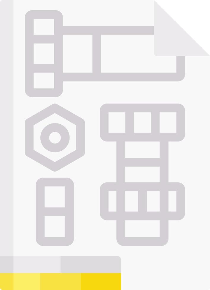 A yellow and white icon with a yellow arrow vector