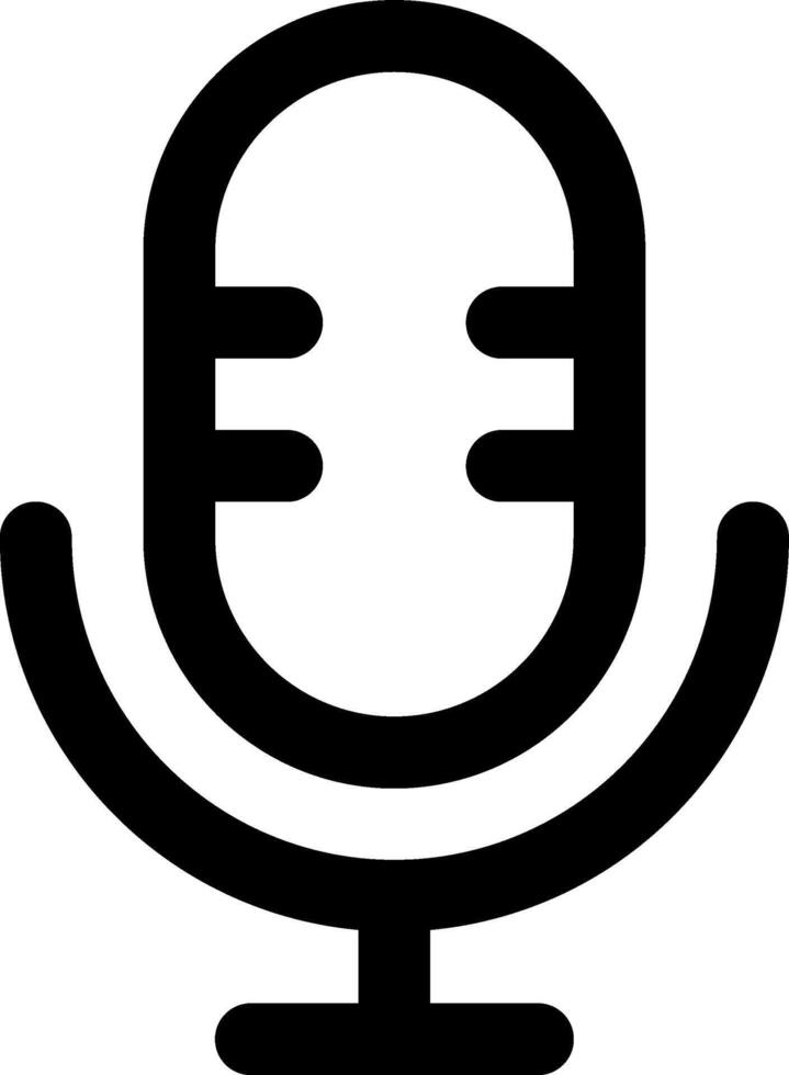 A microphone icon on a white background vector