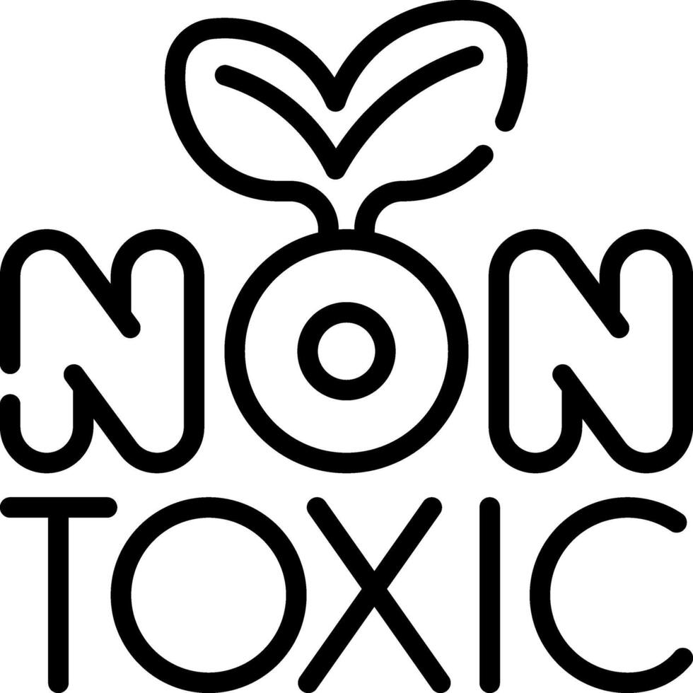 Non toxic logo vector
