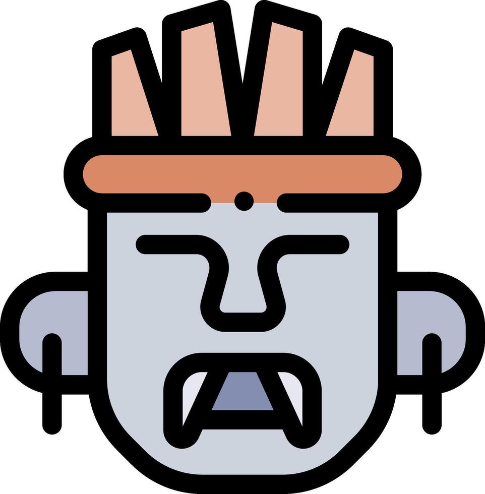 A cartoon head with a crown on it vector