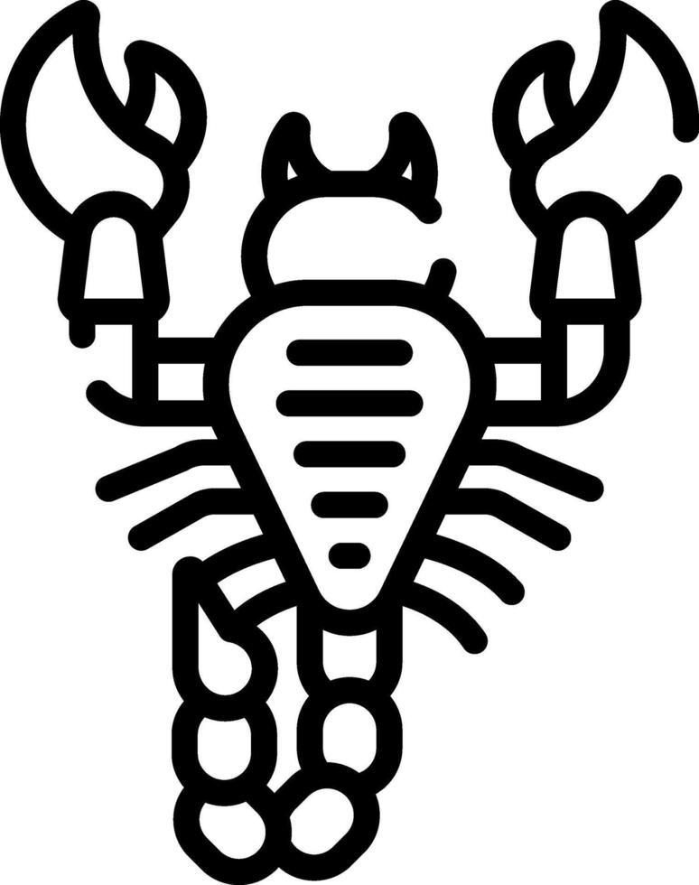 A scorpion icon on a white background vector