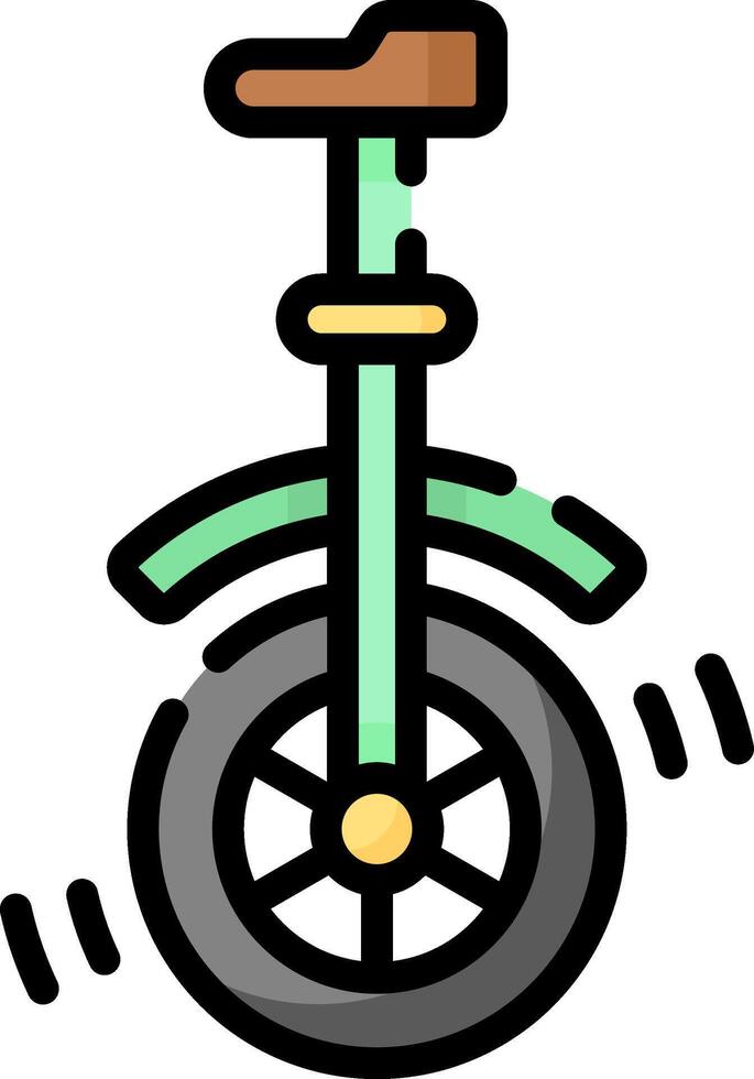 Unicycle icon illustration vector