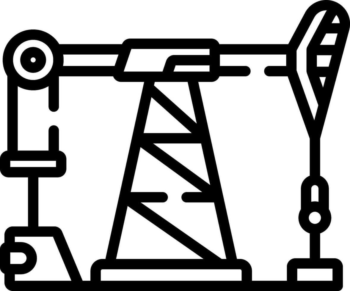 Oil pump icon vector
