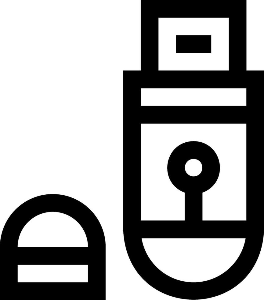 Usb drive icon illustration vector