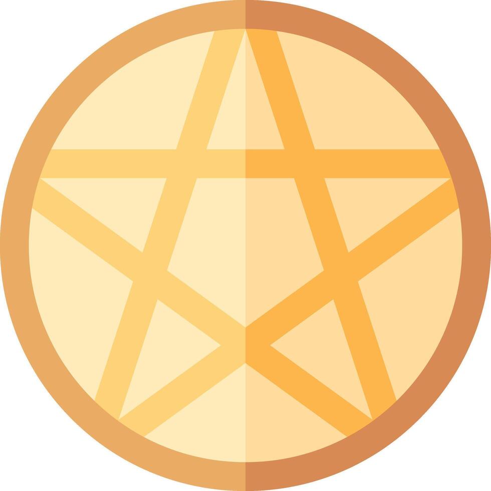A pentagram in a circle on a white background vector